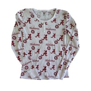 Concepts Sports‎ Alabama Crimson Tide White Long Sleeve Thermal Shirt Women's L